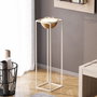 Aberto Design Maceta Decorativa GED-020-C Blanco y Dorado